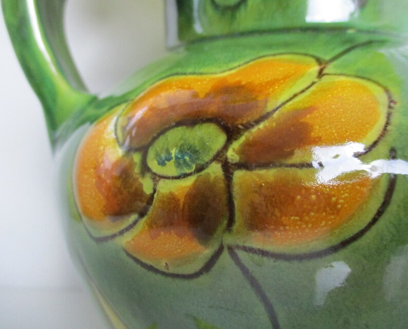 Bright Decorative Pitcher by Madeleine Antico Mediterranean Etsy UK