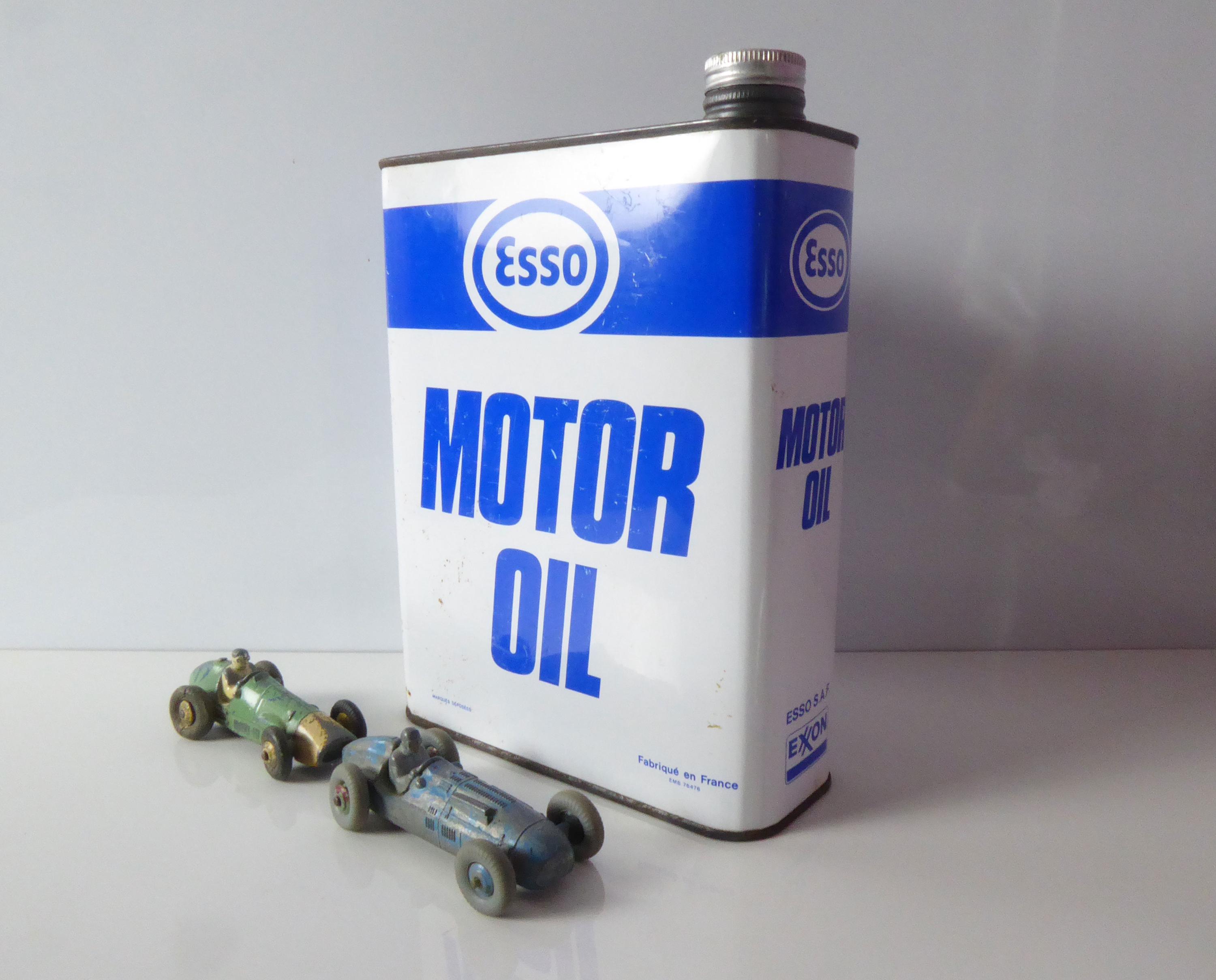 Vintage Esso Oil Can - French Automobilia Advertising - Etsy