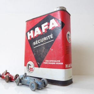 Hafa Sécurité Oil Can - Vintage French Automobilia - Garage Or Man Cave Display