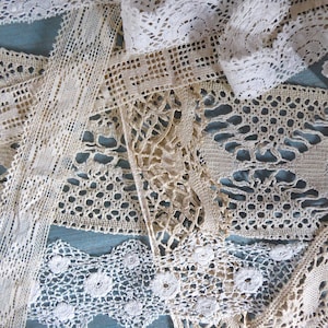 Antique French Lace Trim Collection: Vintage Haberdashery, 6 Metres