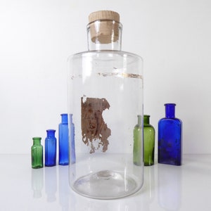 Large Antique French Apothecary Bottle