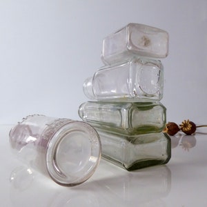 Vintage Glass Tonic Bottles Antique Apothecary Bottles Chemists Advertising image 9