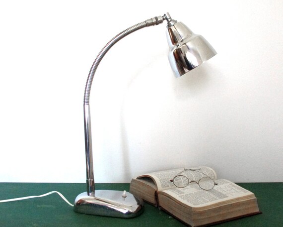 French Industrial Desk Lamp Lampe D'atelier Elau Mid Century Lamp