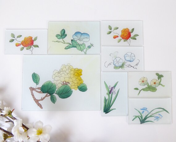 Decoración de flores orientales Paneles decorativos de - Etsy México Decoración de flores orientales Paneles decorativos de - Etsy México