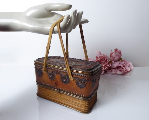 French Antique Concertina Vanity Case
