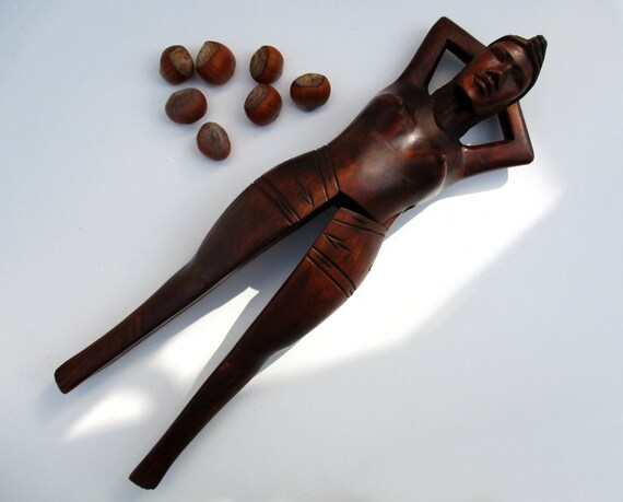 wooden female nutcracker