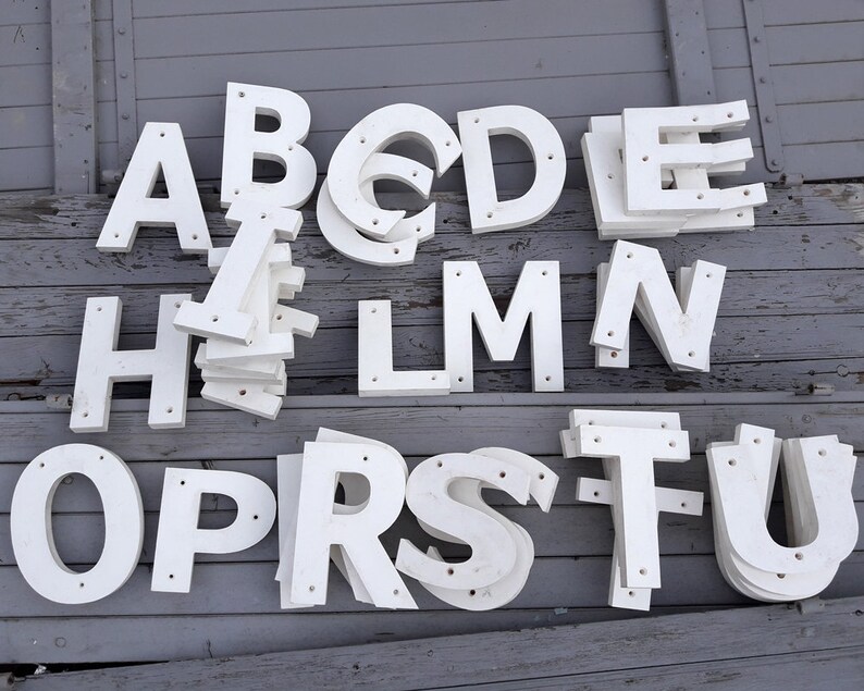 Large Wall Letters Monogram Letters Wall Decor Letters Etsy