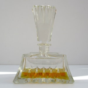 Art Deco Scent Bottle - French Art Deco - Large Scent Bottle - Eau De Cologne Bottle