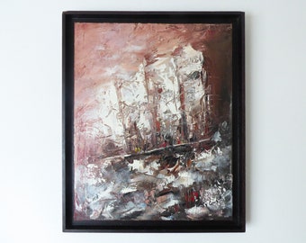 Maritime Oil Painting - Original Signed French Art
