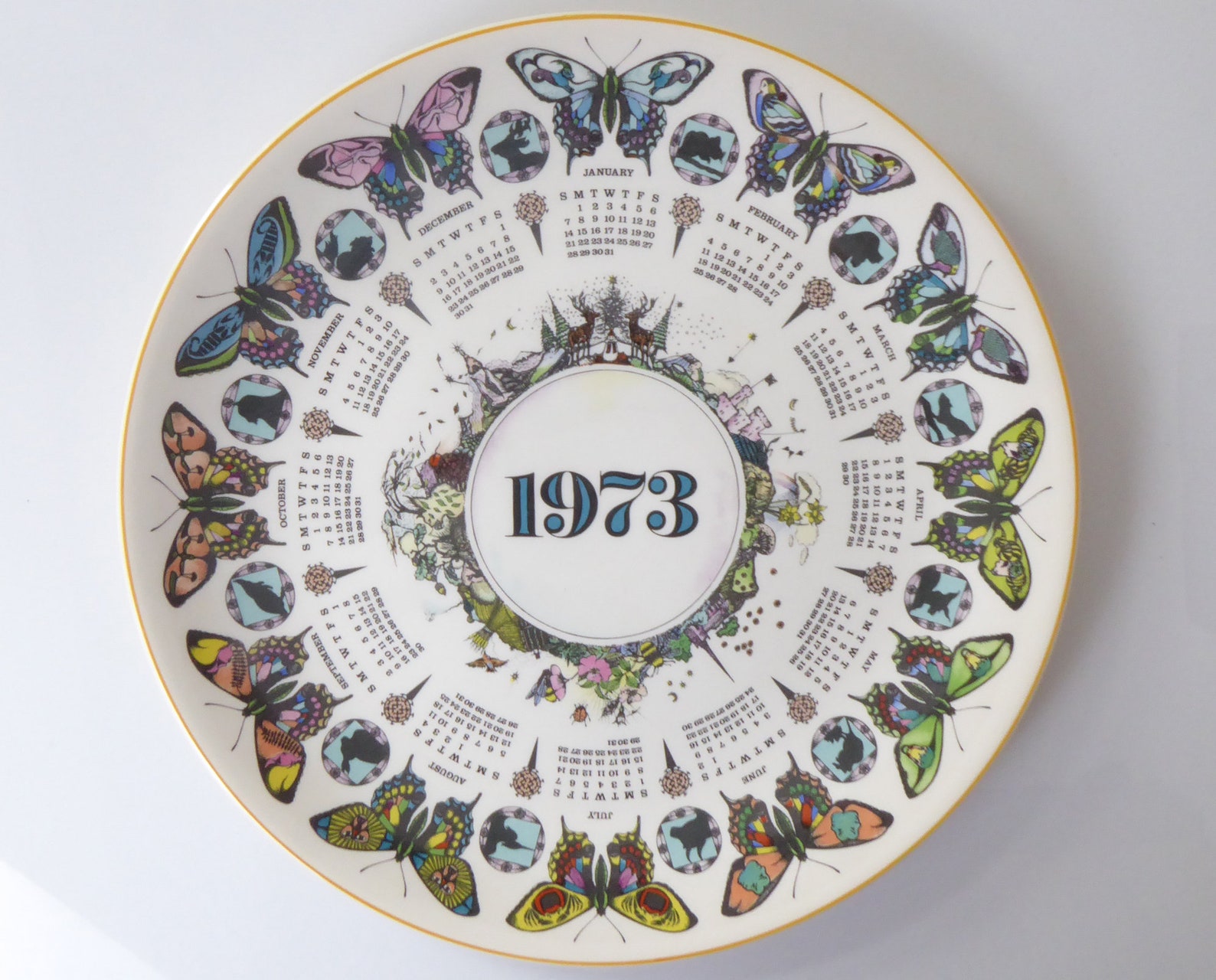 1970s Wedgwood Calendar Plates Collectible Vintage Wedgwood Etsy