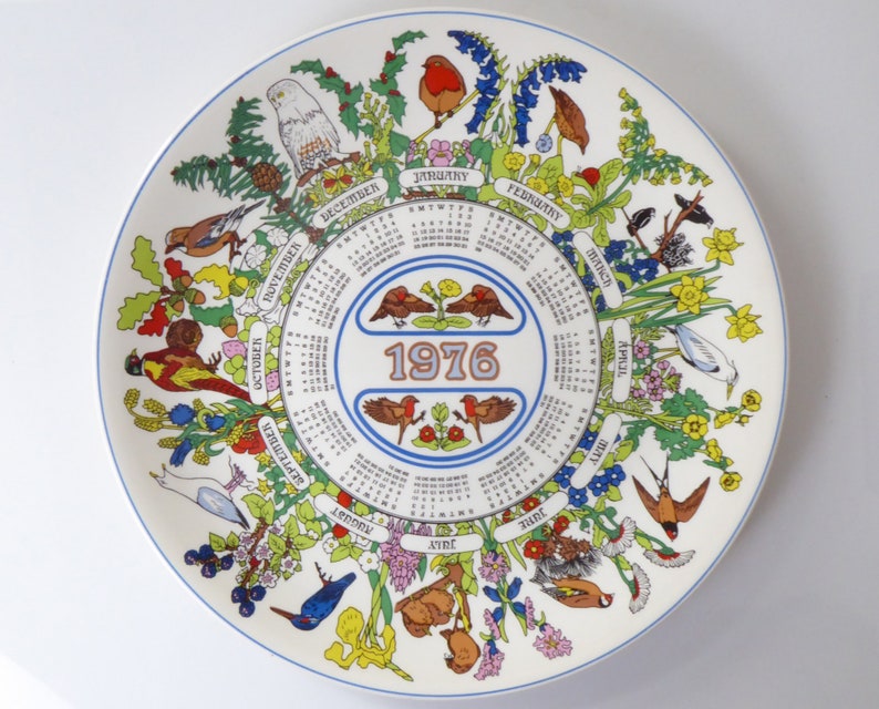 1970s Wedgwood Calendar Plates Collectible Vintage Wedgwood Etsy UK