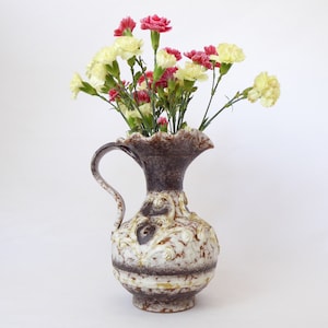 Large Italian Vase Or Pitcher - Vintage Decorative Ceramic Vase