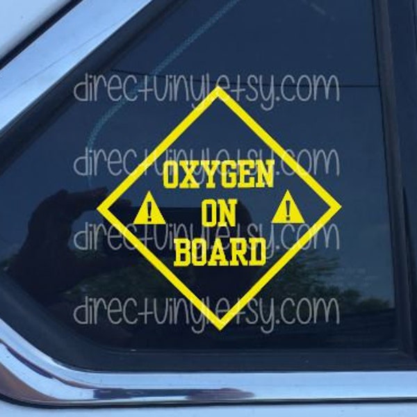 Oxygen Alert Vinyl Decal