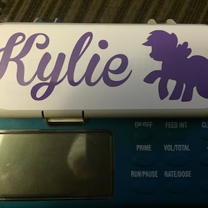 Entralite/Moog Infinity Feeding Pump Name Label