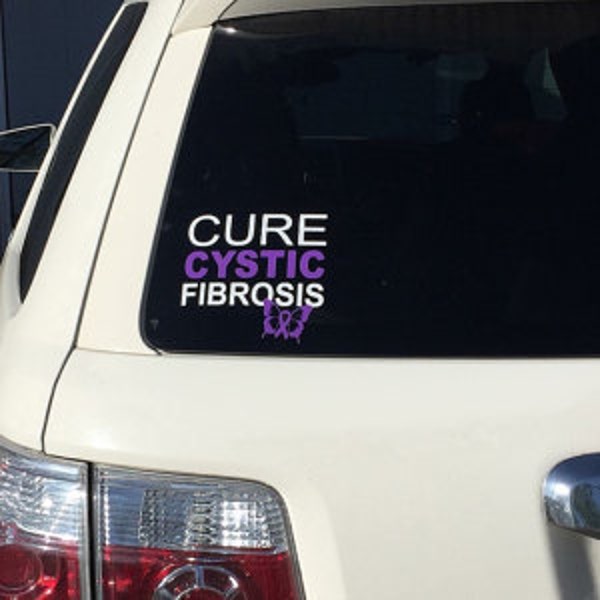 YOU CHOOSE TEST Cure Awareness Decal WIth Purple Ribbon Butterfly