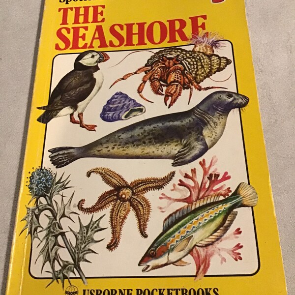 1970er Jahre Vintage Usbourne Spotters Guide The Seashore