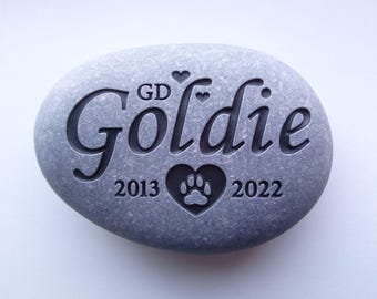 Personalised Engraved Stone Pet Memorial Gift