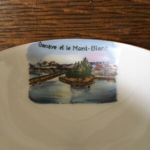 Genève Et Le Mont-blanc Souvenir Cup | Geneva Switzterland | Bone China ...