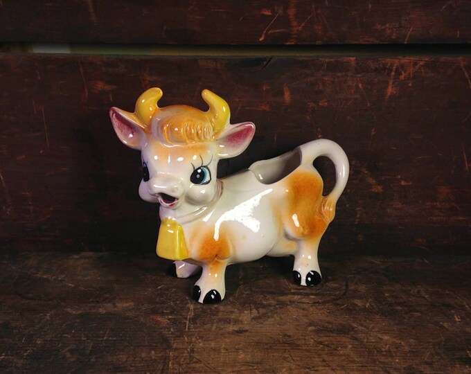 VTG Cow Creamer Dispenser Etsy