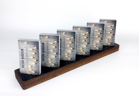 Multiple Business Card Holder For Desk Multiple Business Card Etsy