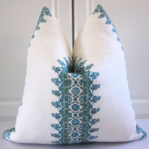 Peter Dunham Decorative Pillow Cover-Blue/Green-18x18, 20x20-Both Sides!