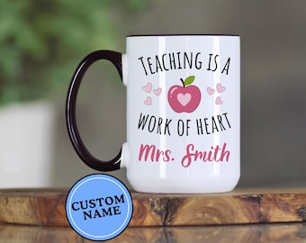 Custom Teacher Mug For Teacher Gift For Teacher Cup For Teacher Coffee Mug Teacher Coffee Cup Teacher Custom Name Teacher Mug Gift Teacher