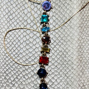 Gemstone Dangle Pendant: 14k Gold Crystal Necklace