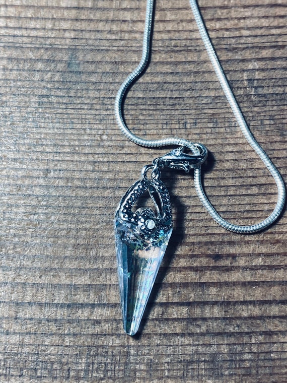 Swarovski Crystal - Dagger Pendant - Crystal Necklace