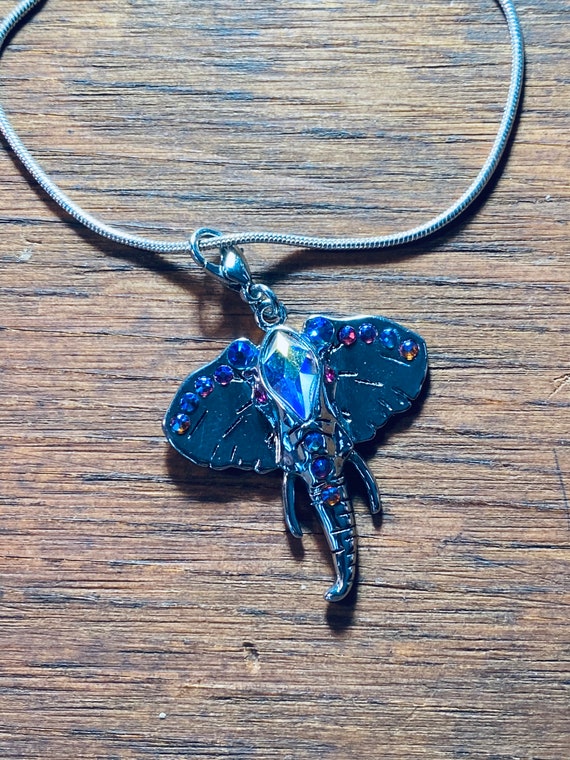 Swarovski crystal hotsell elephant necklace