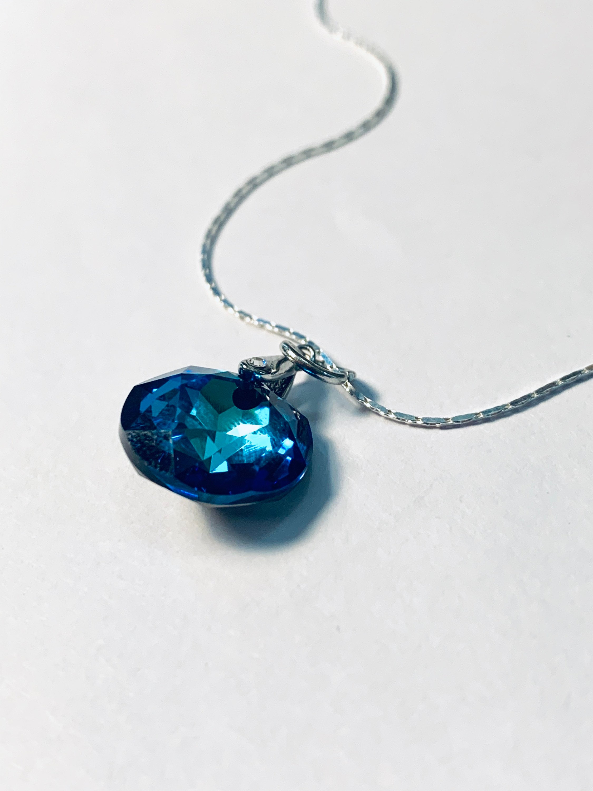 SWAROVSKI - スワロフスキー☆ブルー クリスタル トップ☆ネックレス