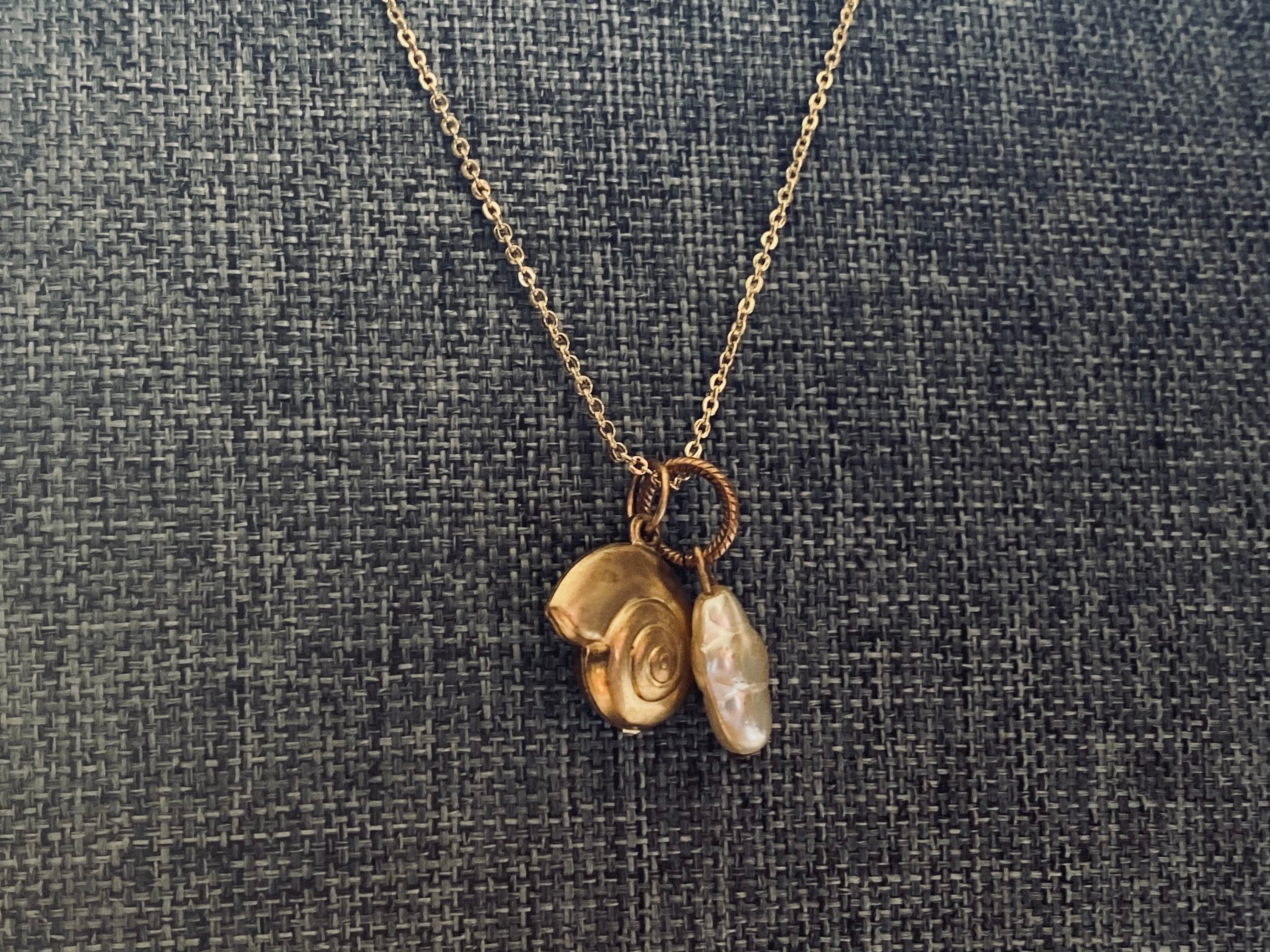 Sea Shell Necklace Conch Shell Gold Jewelry Ocean Etsy UK