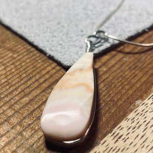 Jasper Pendant - Stone Pendant - Sterling Silver Necklace - JustBeadItByDrue