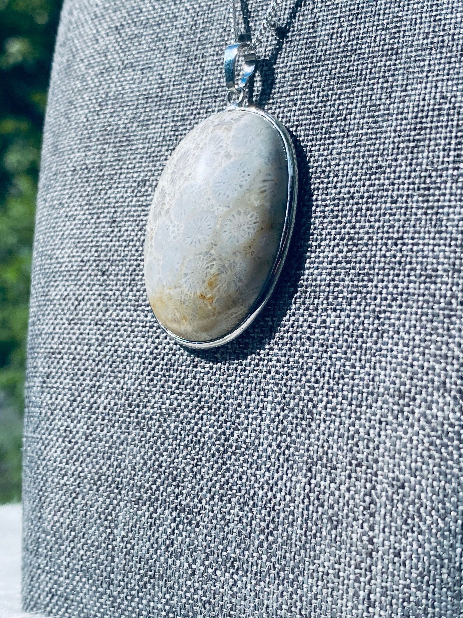 Chrysanthemum Stone Jasper Pendant Healing Crystal Etsy