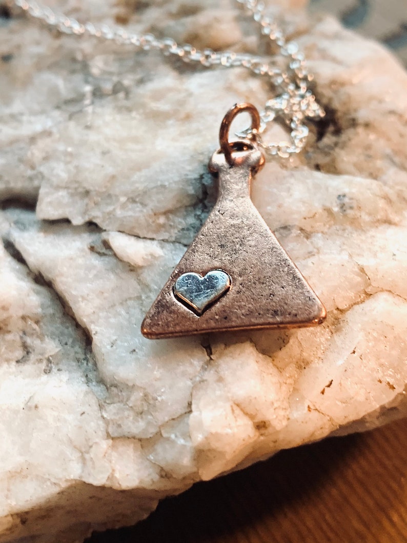 Science Necklace Beaker Chemistry Gift Science Love Etsy