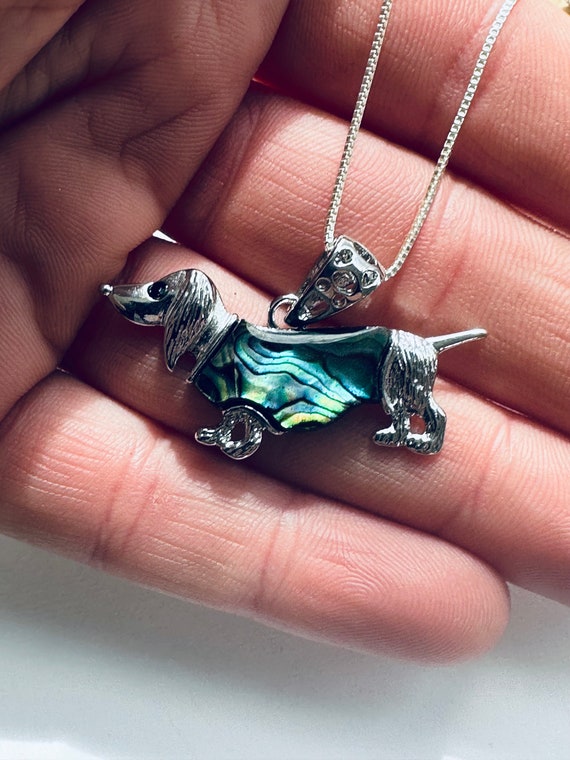 Dog Necklace -Dachshund -  Dog Lover Gift - Wiene… - image 3