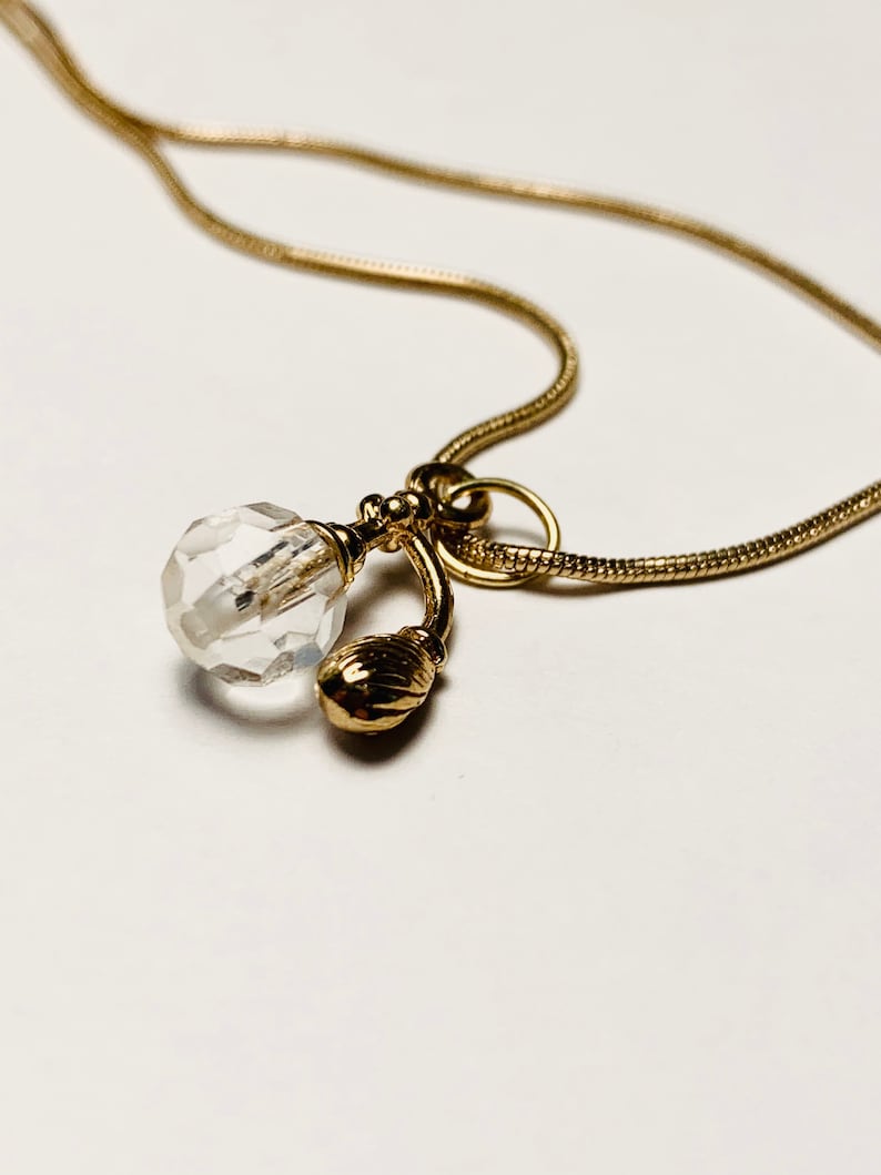 Perfume Bottle Necklace Vintage Perfume Necklace Beautiful Etsy UK