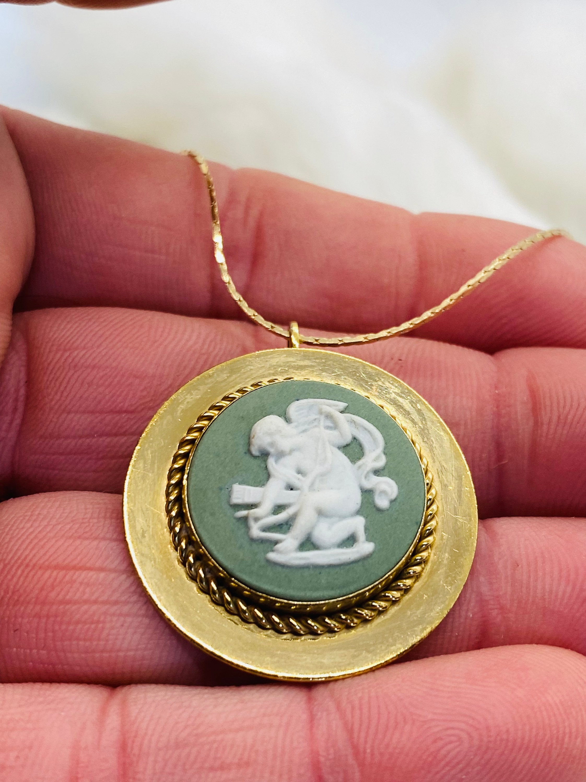 Wedgwood cupid necklace best sale