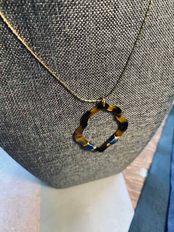 Thread Wrapped Tortoise Pendant - Gold Necklace - Etsy