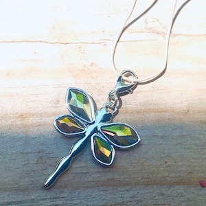 Crystal Firefly Charm Necklace