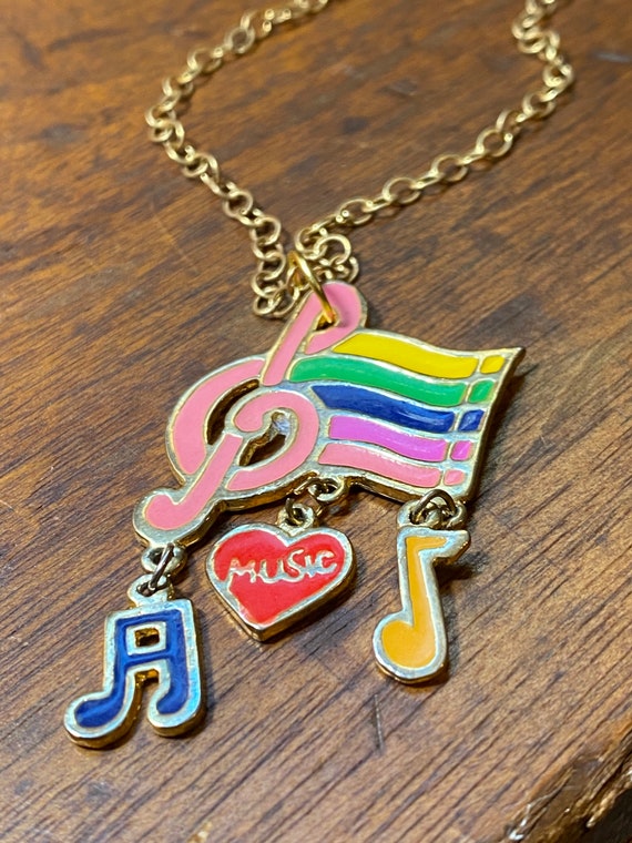 Music Necklace - Music Note - Musical Necklace - … - image 1