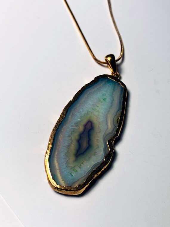 Agate necklace etsy best sale