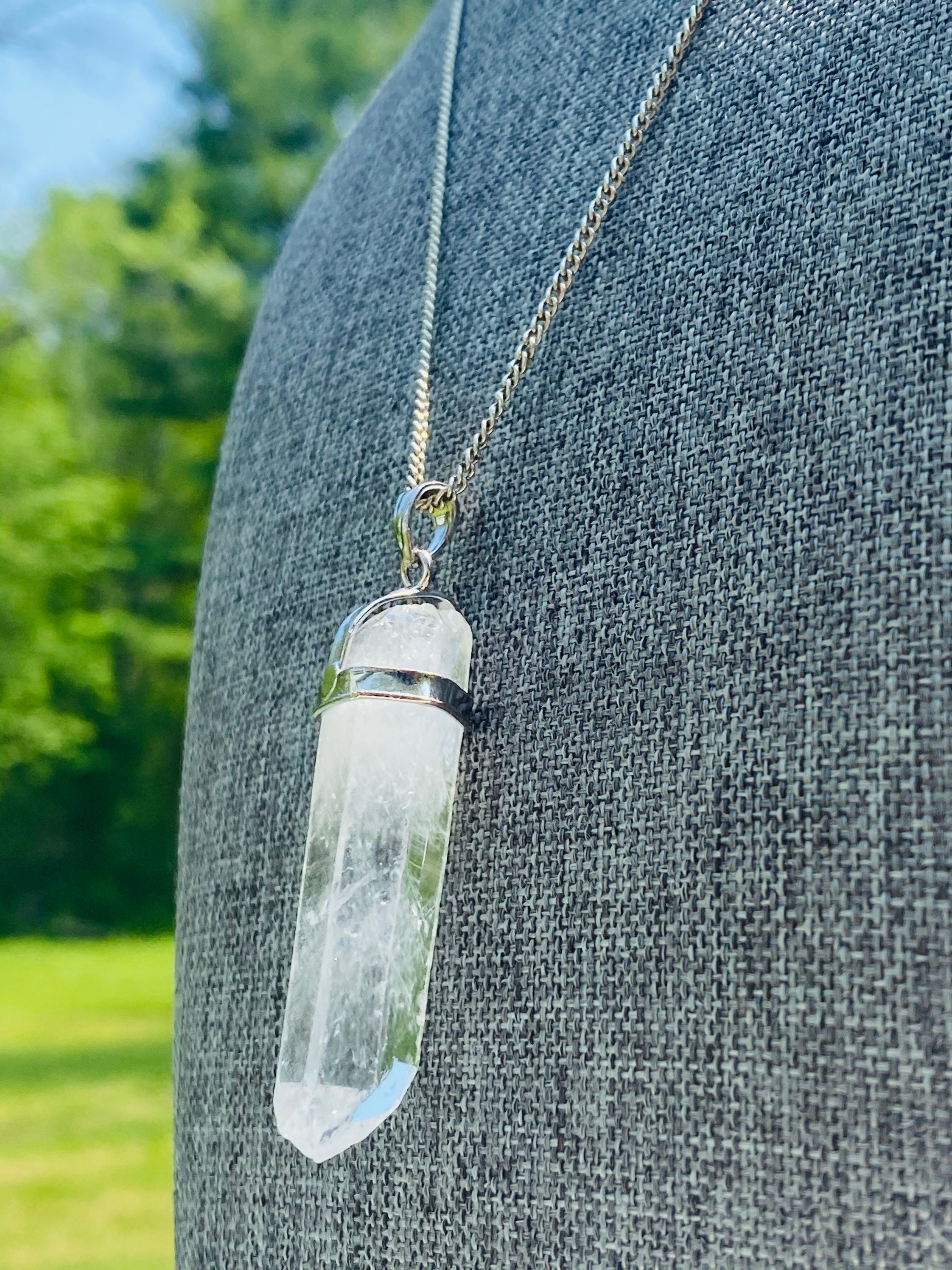 Quartz necklace clearance