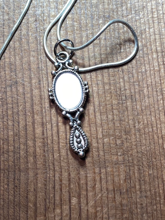 Hand Mirror Charm Sterling Silver Hand Mirror Charm Sterling Silver