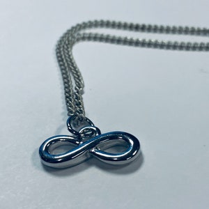 Silver Infinity Necklace- Silver Infinity Necklace- Minimalist Necklace- Gift For Her