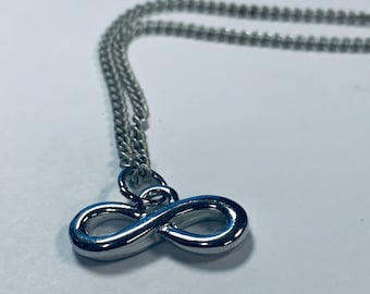 Silver Infinity Necklace- Silver Infinity Necklace- Minimalist Necklace- Gift For Her