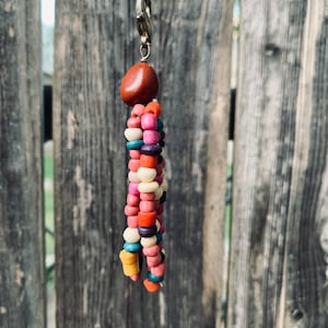 Beaded Tassel Necklace: Bohemian Long Multicolored Jewelry