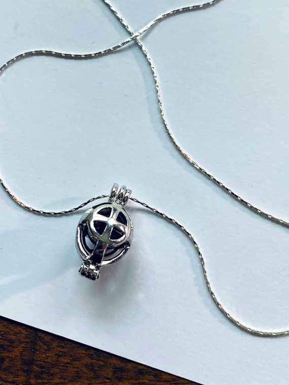Cross Locket Necklace Essential Oil Diffuser Necklace Aromatherapy Sterling Silver Necklace Lava Stone Justbeaditbydrue Etsy UK