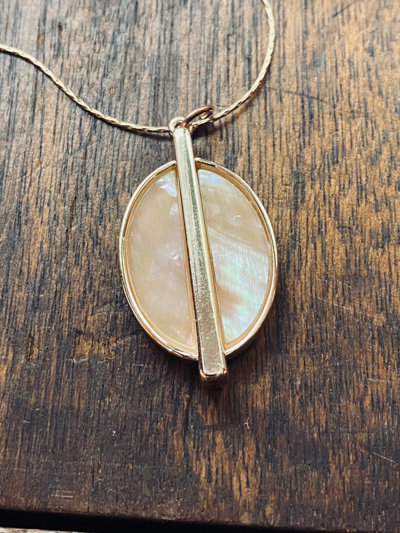 Geometric Gold Pendant Resin Pendant Handmade Jewelry Etsy