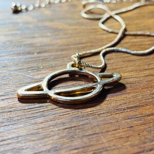 Saturn Pendant - Saturn Charm - Saturn Jewelry - Planet Necklace - Science Charm Necklace - JustBeadItByDrue