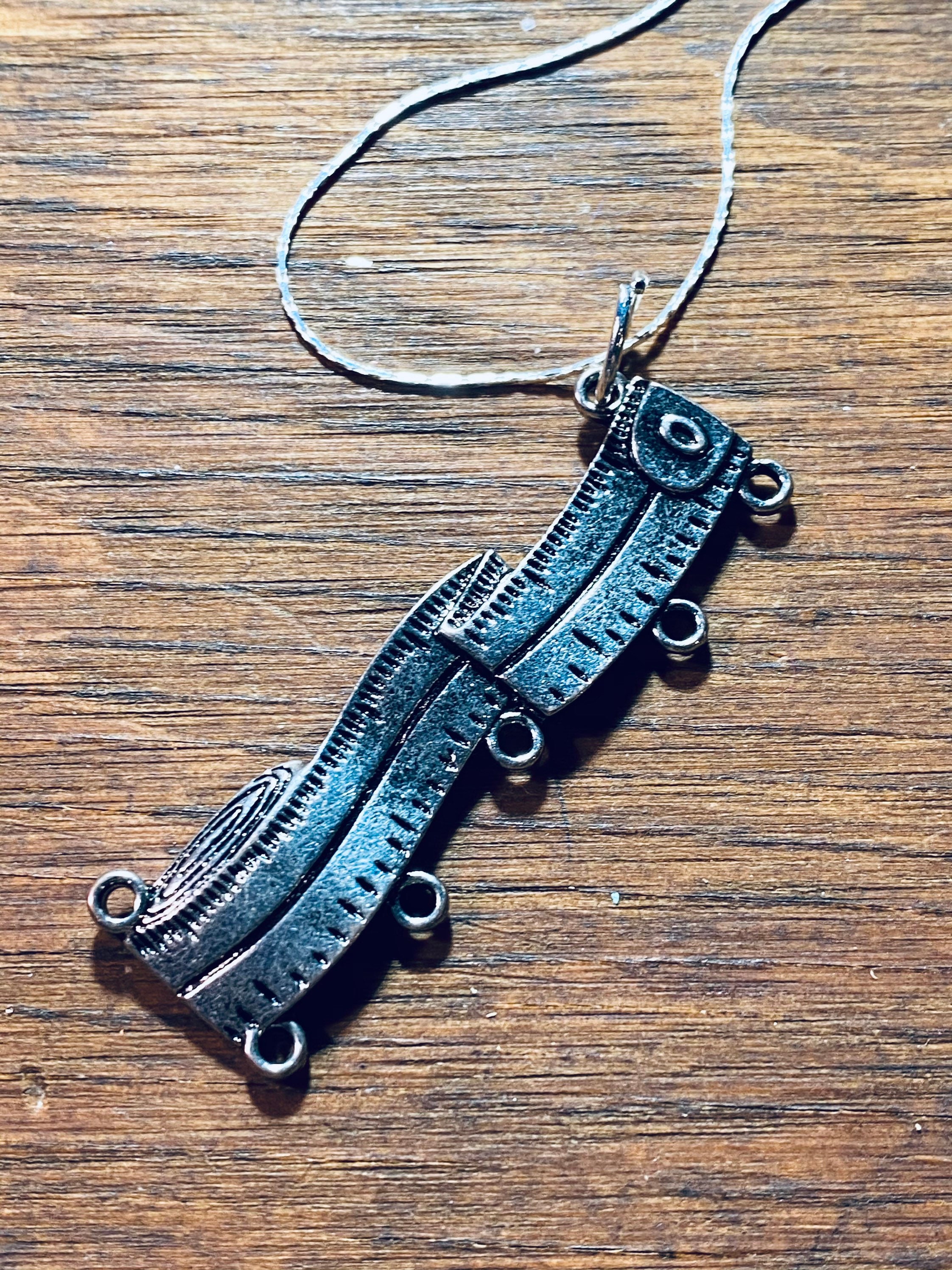 Tape Measure Necklace Tape Measure Charm Tailor Necklace Etsy